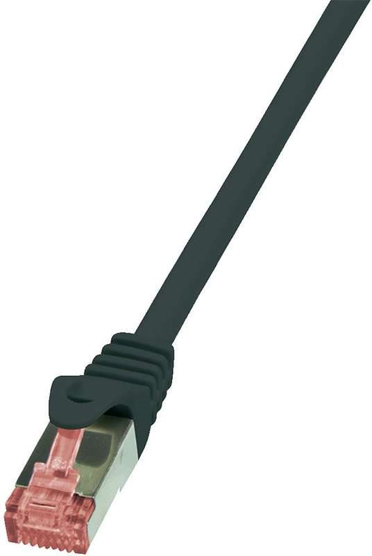 Logilink PrimeLine - Patch-Kabel - RJ-45 (M) - RJ-45 (M) - 1 m - SFTP, PiMF - CAT 6 - glatt, halogenfrei - Schwarz (CQ2033S) von Logilink