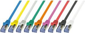 Logilink PrimeLine - Patch-Kabel - RJ-45 (M) - RJ-45 (M) - 3 m - SFTP, PiMF - CAT 6a - glatt, halogenfrei, mit Knickschutz - wei� (CQ3061S) von Logilink