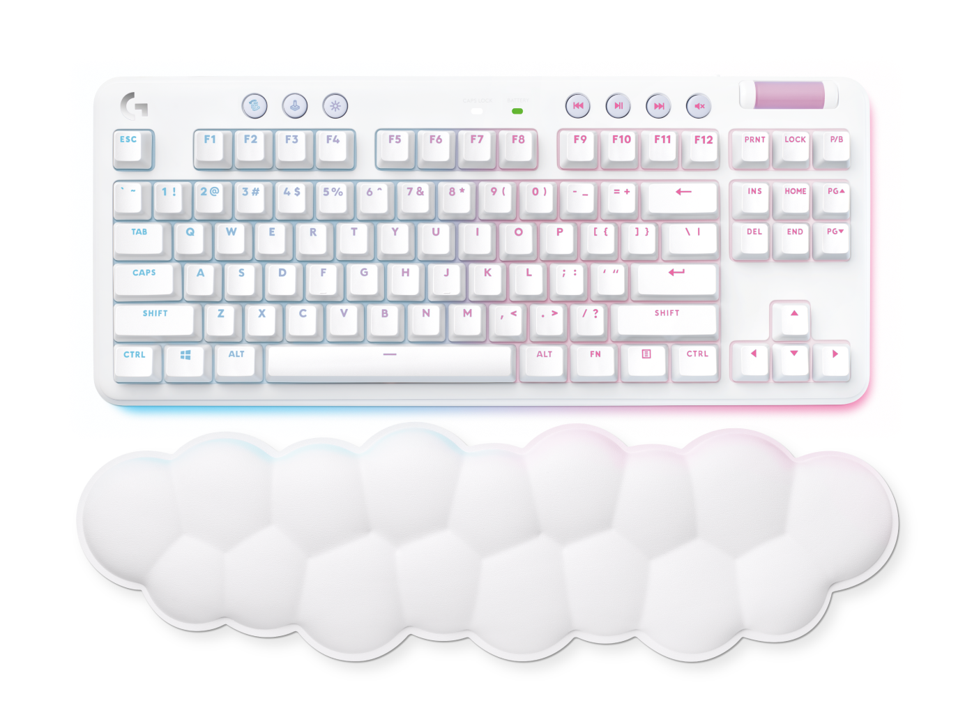 G715 Kabellose Gaming-Tastatur - Weiß Schweiz / Schweizer (Qwertz) Tactile von Logitech G