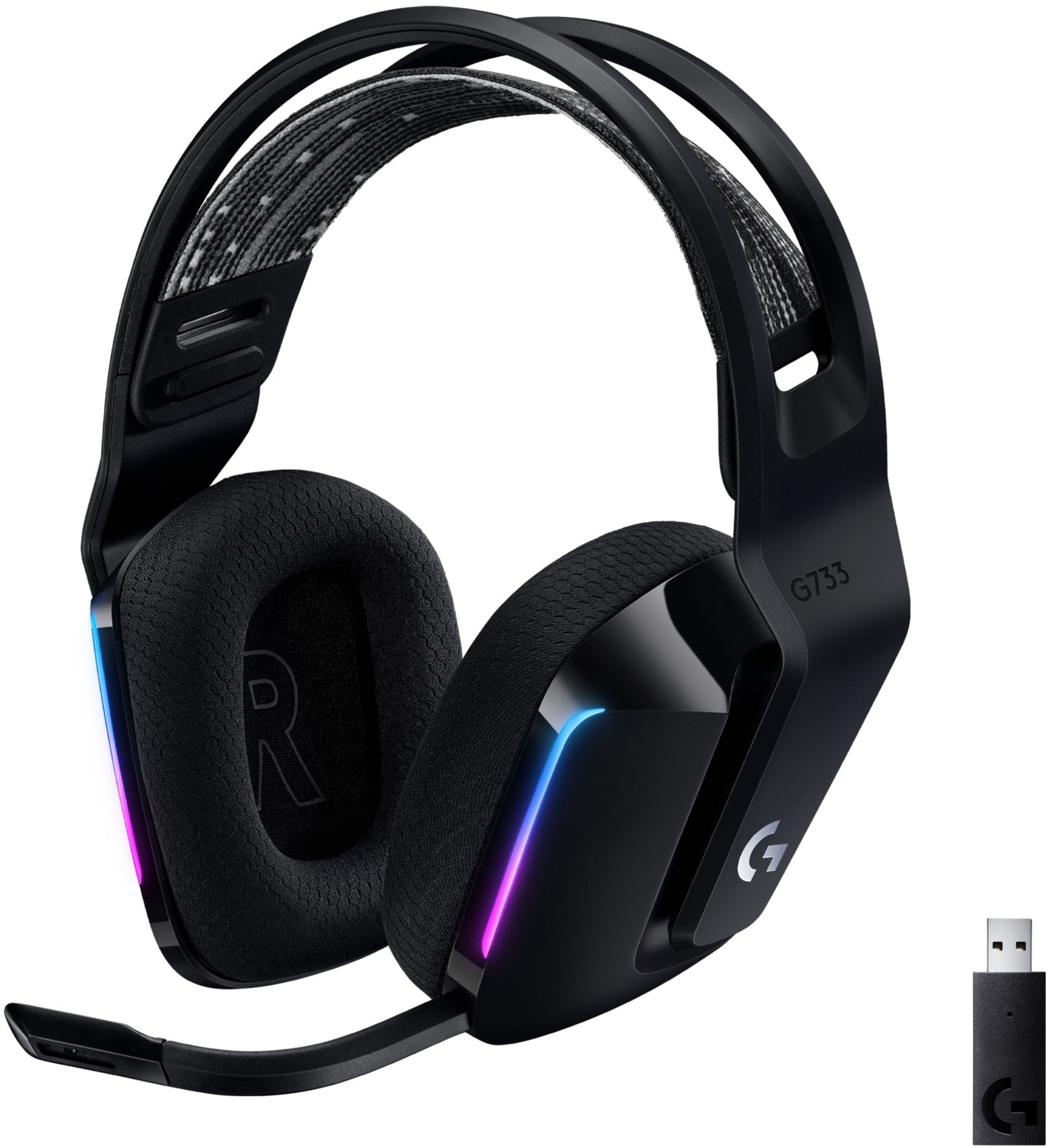 G733 Lightspeed Gaming Headset schwarz von Logitech G