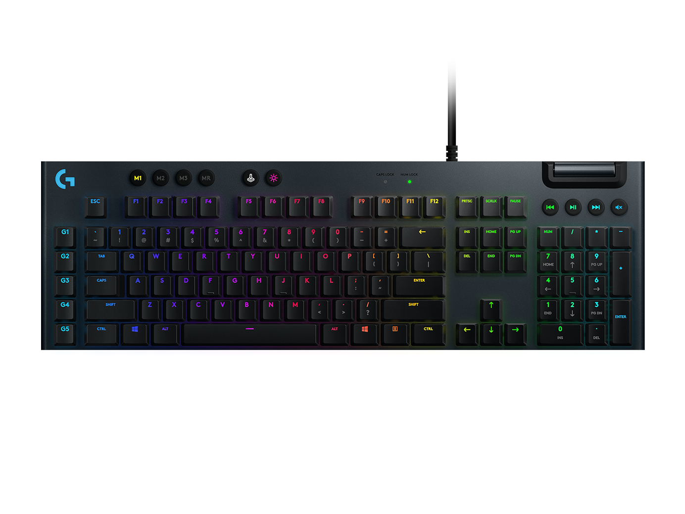 G815 Mechanische RGB-Gaming-Tastatur mit LIGHTSYNC - Schwarz Deutsch (Qwertz) Clicky von Logitech G
