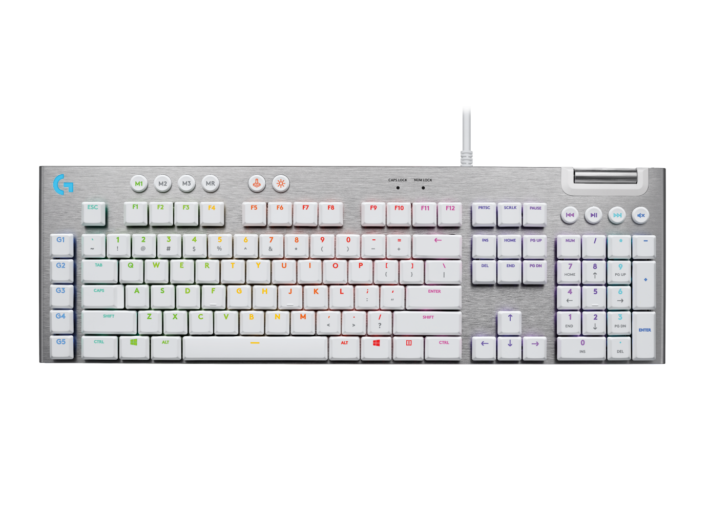 G815 Mechanische RGB-Gaming-Tastatur mit LIGHTSYNC - Weiß Deutsch (Qwertz) Tactile von Logitech G