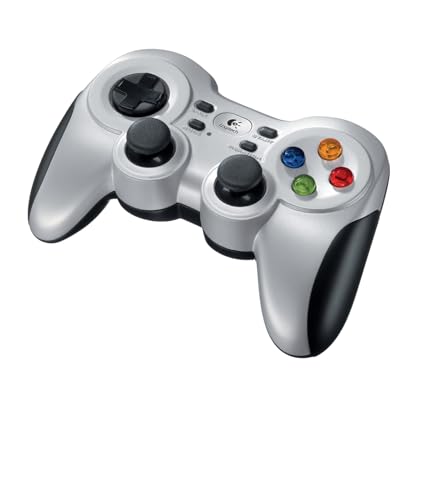 Logitech F710 kabelloses Gamepad, Spiele-Controller mit Konsolenartigem Layout, 4 Tasten D-Pad, Komfortable Griffflächen, PC - Grau/Schwarz von Logitech G