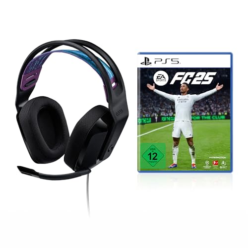 Logitech G G335 Wired Gaming Headset & EA Sports FC 25 (PS5 - Playstation 5), Soft Bundle - Schwarz von Logitech G