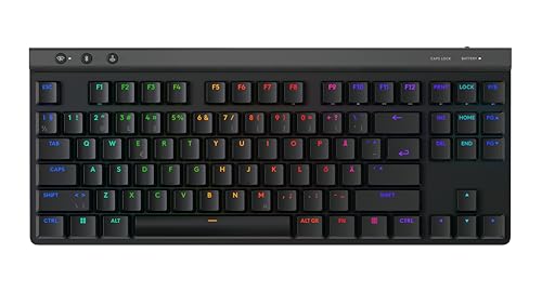 Logitech G G515 Lightspeed TKL Kabellose Tastatur (PAN Nordic) (Blue | Tactile) - Schwarz von Logitech G