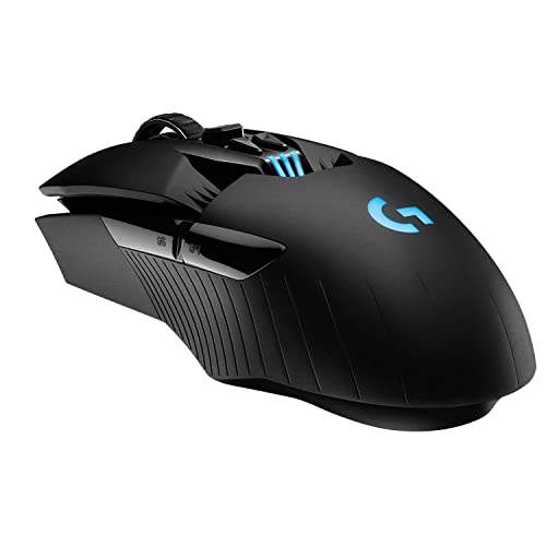 Logitech G903 LIGHTSPEED kabellose Gaming-Maus mit HERO 25K DPI Sensor, Wireless Verbindung, 140+ Stunden Akkulaufzeit, LIGHTSYNC RGB, POWERPLAY-kompatibel, PC/Mac - Schwarz von Logitech G