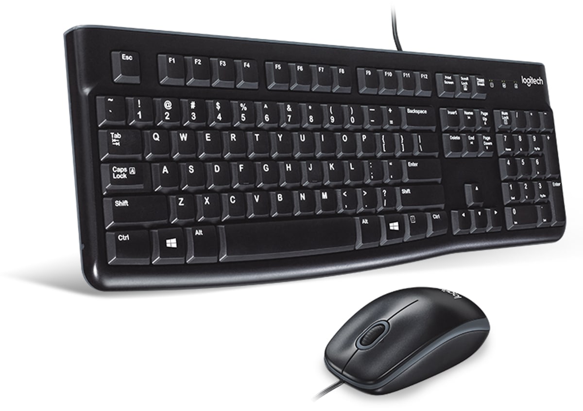 LOGITECH USB-Tastatur- und Maus-Set MK120, schwarz LOGITECH USB-Tastatur- und Maus-Set MK120, schwarz von Logitech