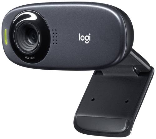 Logitech C310 HD-Webcam 1280 x 720 Pixel Standfuß, Klemm-Halterung von Logitech