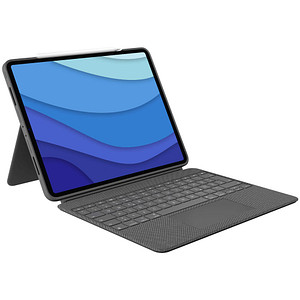 Logitech COMBO TOUCH Tablet-Tastatur grau geeignet für Apple iPad Pro 12,9" 5. Gen (2021), Apple iPad Pro 12,9" 6. Gen (2022) von Logitech