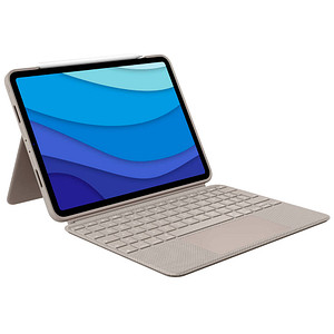 Logitech COMBO TOUCH Tablet-Tastatur sand geeignet für Apple iPad Pro 11" 1. Gen (2018), Apple iPad Pro 11" 2. Gen (2020), Apple iPad Pro 11" 3. Gen (2021) von Logitech