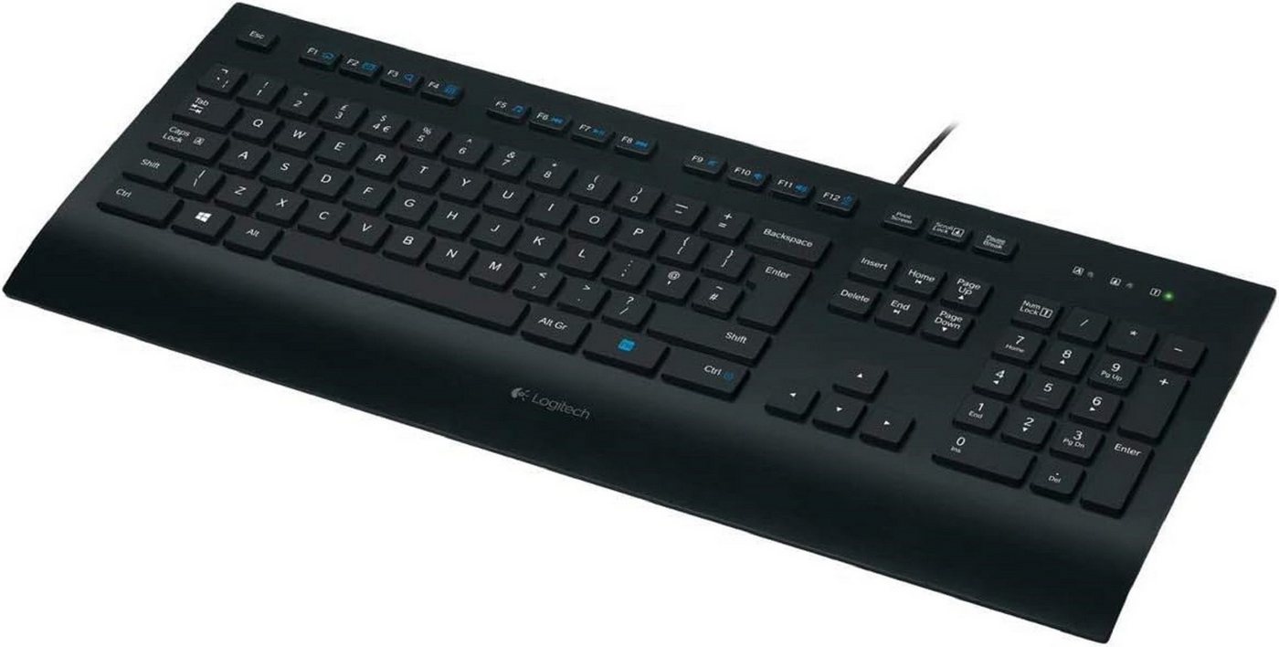 Logitech K280e Ideal für ruhige produktive Arbeitsumgebung kabelgebundene Tastatur von Logitech