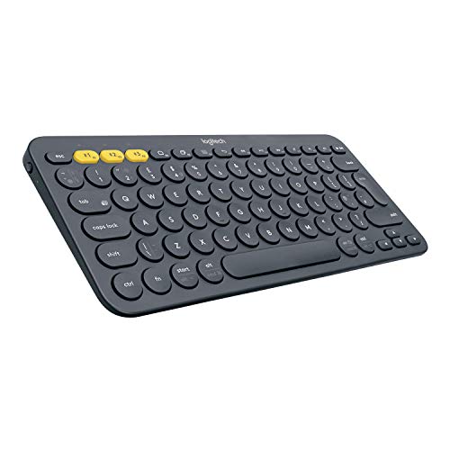 Logitech K380 Kabellose Bluetooth-Tastatur, Multi-Device & Easy-Switch Feature, Windows- und Apple-Shortcuts, PC/Mac/Tablet/Handy/Apple iOS+TV, Italienisches QWERTY-Layout - Grafit von Logitech