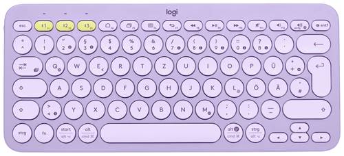 Logitech K380 Multi-Device Bluetooth® Tastatur Deutsch, QWERTZ Lavendel von Logitech