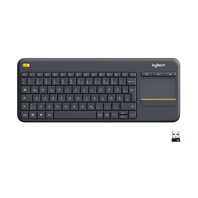 Logitech K400 Plus Kabellose Tastatur Schwarz von Logitech