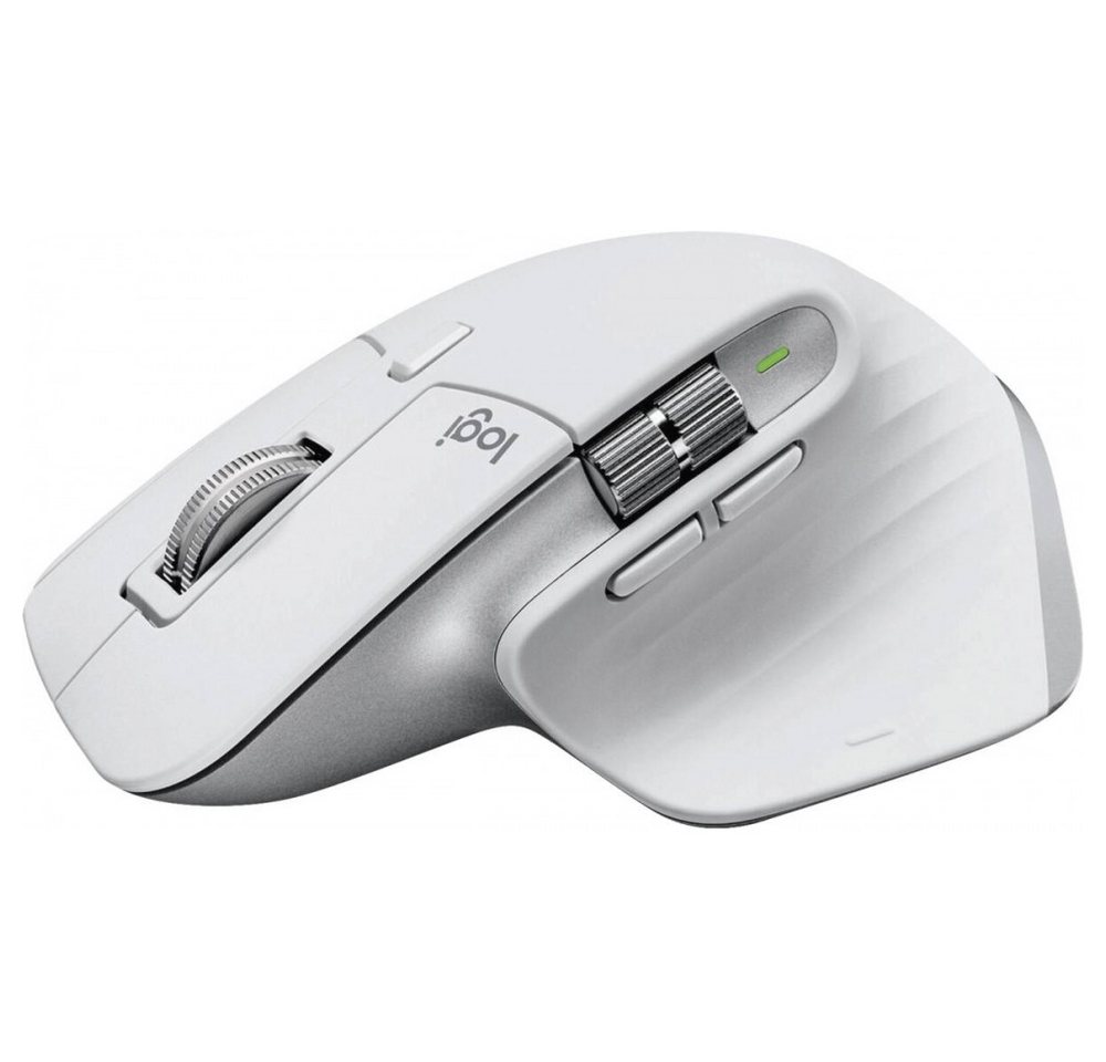 Logitech Logitech MX Master 3S - ergonomische Maus in Hellgrau. Maus (Bluetooth und USB-C, Ergonomisches Design für Komfort) von Logitech