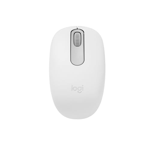 Logitech M196 kabellose Bluetooth-Maus, kompakte und tragbare Maus für Laptops, Tablets und mehr, 12-monatige Akkulaufzeit, reibungsloses Tracking, kompatibel mit PC und Mac, Windows und macOS - Weiß von Logitech