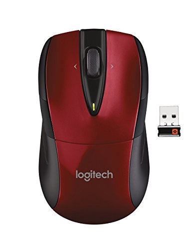 Logitech M525 Kabellose Maus, Rot/Schwarz (Generalüberholt) von Logitech