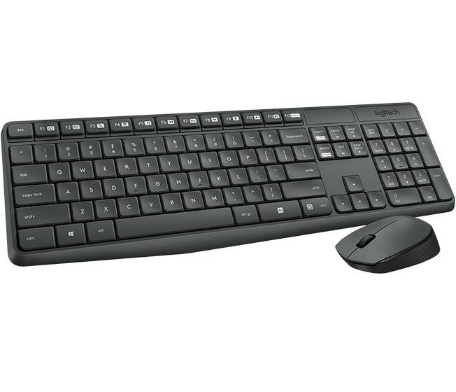 Logitech MK235 - Tastatur-und-Maus-Set - 2,4 GHz - Deutsch (920-007905) von Logitech