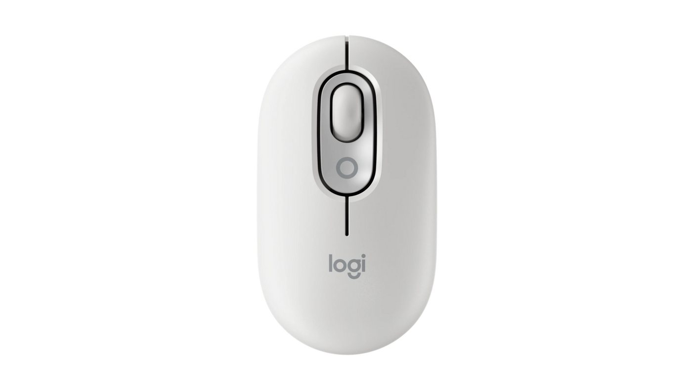 Logitech POP Mouse with emoji - OFF-WHITE - EMEA28i-935 Gaming-Maus (Bluetooth) von Logitech