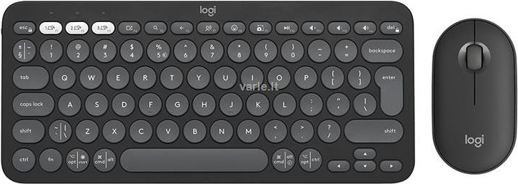 Logitech Pebble 2 Combo Tastatur Maus enthalten RF Wireless + Bluetooth QWERTY D�nisch - Finnisch - Norwegisch - Schwedisch Graphit (920-012257) von Logitech