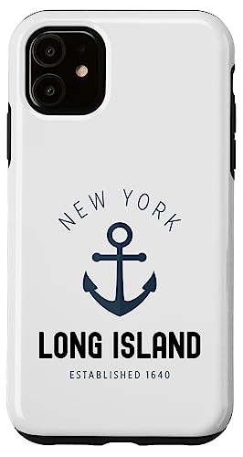 Hülle für iPhone 11 Long Island New York Vintage LI NY Anchor, gegründet 1640 von Long Island New York Vintage Classic Apparel