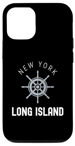 Hülle für iPhone 14 Pro Long Island New York Vintage LI NY Schiffsrad Est 1640 von Long Island New York Vintage Classic Apparel