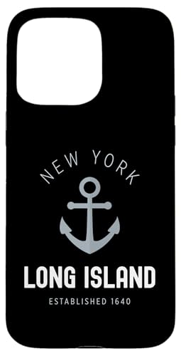 Hülle für iPhone 15 Pro Max Long Island New York Vintage LI NY Anchor, gegründet 1640 von Long Island New York Vintage Classic Apparel