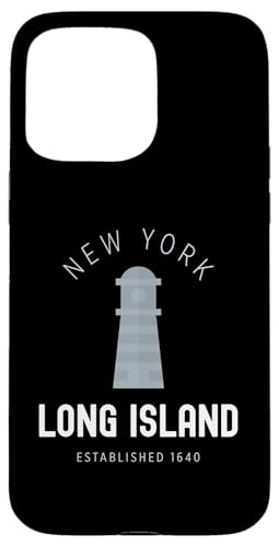 Hülle für iPhone 15 Pro Max Long Island New York Vintage LI NY Leuchtturm Est.1640 von Long Island New York Vintage Classic Apparel