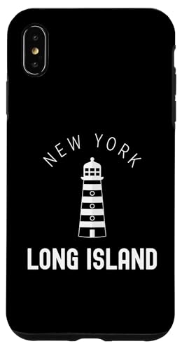 Hülle für iPhone XS Max Long Island New York Vintage Der Leuchtturm von L.I. NY, Est. 1640 von Long Island New York Vintage Classic Apparel