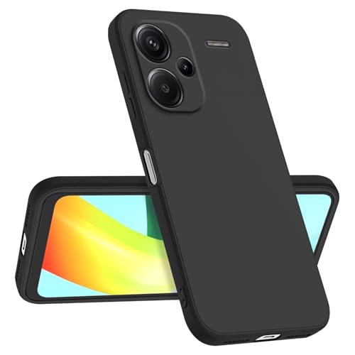 Longstong Handyhülle Kompatibel mit Redmi Note 13 Pro+ / Redmi Note 13 ProPlus (6.67"), Stoßfest Personalisiert Schlank Minimalistisches Design - Schwarz von Longstong