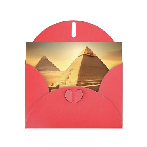 Perlpapier-Grußkarte mit ägyptischer Pyramide in Wüste, für Weihnachten, Neujahr, Geburtstag, Erntedankfest von Longyiyi