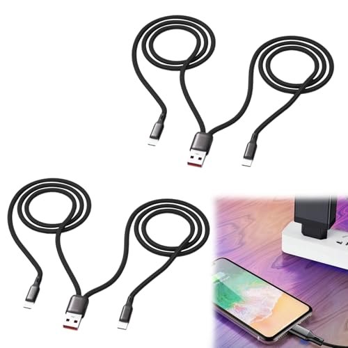 USB C Y Splitter, 2Pcs USB C Multi Ladekabel, 1.2M USB C Splitter 1 zu 2 zum Laden Nylon Usb C Y Kabel USB C Verteiler auf 2 USB C Ladekabel Langlebige und Vielseitige Ladelösung für Telefone von Loovisse