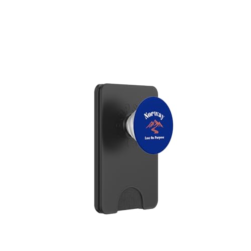 Lost On Purpose Norwegen Reise Urlaub Norwegen PopSockets PopWallet für MagSafe von Lost On Purpose Vacation Travel & Co