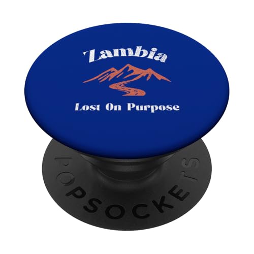 Lost On Purpose Sambia Travel Vacation Sambia PopSockets Klebender PopGrip von Lost On Purpose Vacation Travel & Co