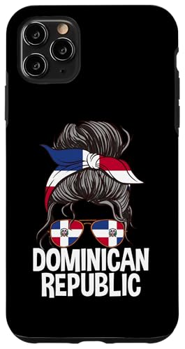 Hülle für iPhone 11 Pro Max Dominikanische Republik Mädchen Unordentlicher Haarknoten Dominicana Frauen von Love Dominican Republic Flag Republica Dominicana