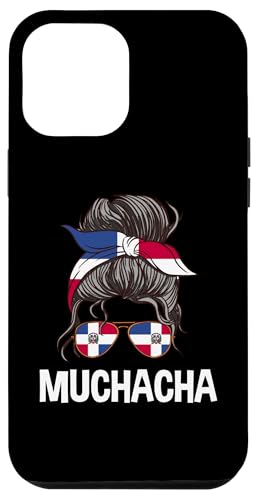 Hülle für iPhone 12 Pro Max Muchacha Dominikanisches Mädchen Unordentliches Haarknotenkleid Dominicana von Love Dominican Republic Flag Republica Dominicana