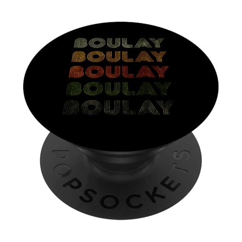 Love Heart Boulay Tee, Grunge, Vintage-Stil, Schwarz, Boulay PopSockets Klebender PopGrip von Love Heart Boulay Nametag