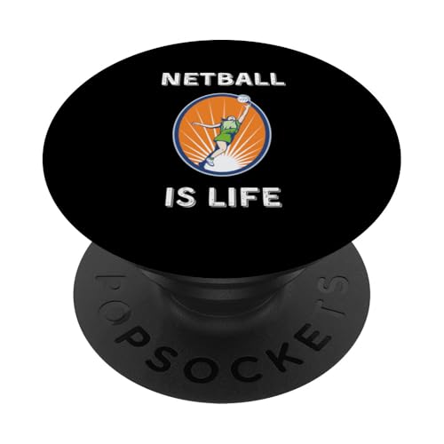 Love Netball-Spieler, Eltern, Trainer, Herren, Damen, Kinder, Mädchen PopSockets Klebender PopGrip von Love Netball For Player Coaches Men Women Children