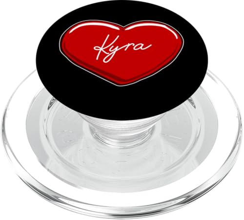 Handgezeichnetes Herz Kyra - Vornamen Herzen I Love Kyra PopSockets PopGrip für MagSafe von Love Personalized Hearts