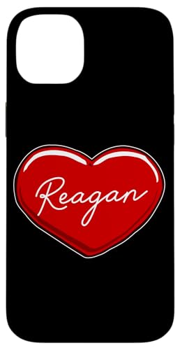 Handgezeichnetes Herz Reagan – Vorname Herzen I Love Reagan Hülle für iPhone 14 Plus von Love Personalized Hearts