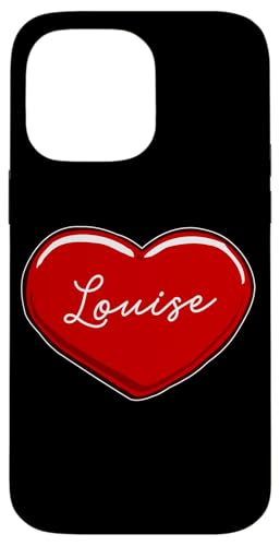 Hülle für iPhone 14 Pro Max Handgezeichnetes Herz Louise – Vornamen-Herzen I Love Louise von Love Personalized Hearts