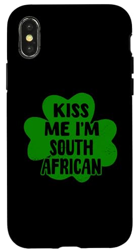 Kiss Me I'm South African St. Patrick's Day Südafrika Hülle für iPhone X/XS von Love South Africa Flag Proud For South Africans