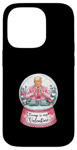 Hülle für iPhone 14 Pro Valentinstagshumor für Trump-Unterstützer, Accessoires für Paare von Love in Red White and Trump