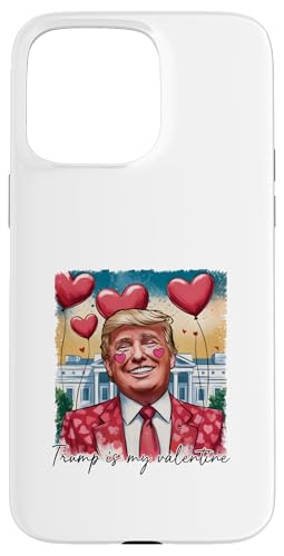 Hülle für iPhone 15 Pro Max Trump Valentine Geschenke für Paare Romantisches patriotisches Design von Love in Red White and Trump