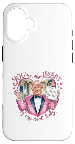 Hülle für iPhone 16 Ich liebe dich, dieses romantische, lustige Design zum Valentinstag von Bigly Trump 3 von Love in Red White and Trump