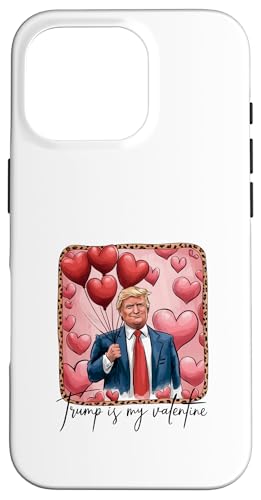 Hülle für iPhone 16 Pro Von Trump inspiriertes Valentins-Design für Paare und Enthusiasten von Love in Red White and Trump