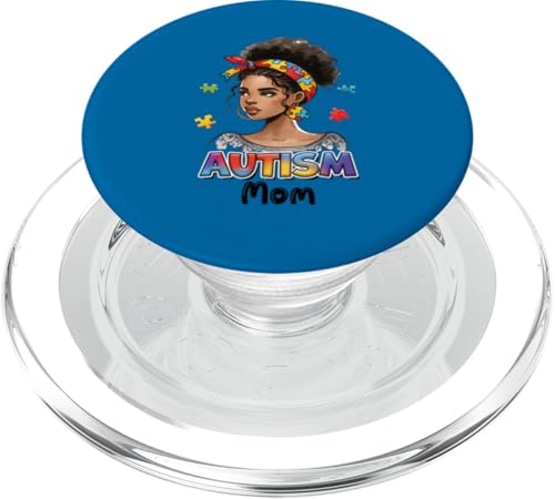 Mutter Sohn Tochter Papa Autistische Kinder Autismus Bewusstsein Mama PopSockets PopGrip für MagSafe von Love & Puzzle Wear.USA