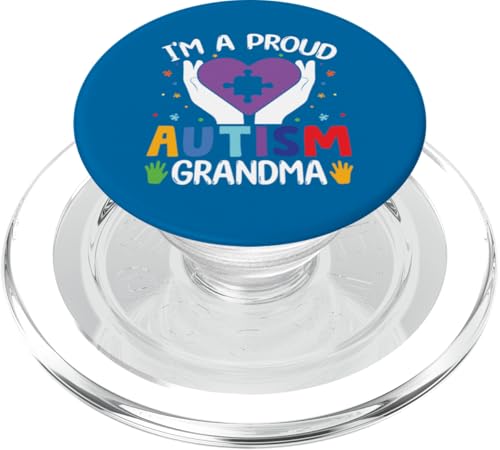 Stolze Oma Autistic Enkel Tochter Autismus Oma Mama PopSockets PopGrip für MagSafe von Love & Puzzle Wear.USA