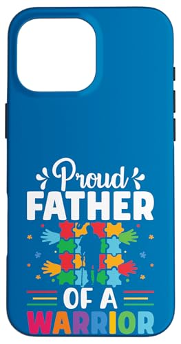 Stolzer Vater Sohn Tochter Autistisch Kinder Autismus Bewusstsein Papa Hülle für iPhone 16 Pro Max von Love & Puzzle Wear.USA