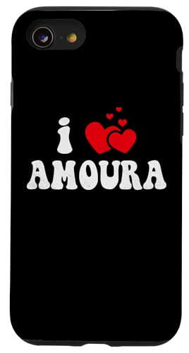 Hülle für iPhone SE (2020) / 7 / 8 I Love Amoura Lustiger Valentinstag Herz Liebe Frauen Amoura von LoveThreads